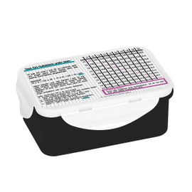 infinite by GEDA LABELS (INFKH) Large 1x1 Lunch Box, Lunch Box, Polypropylene, Multicoloured, 18 x 13 x 8 cm