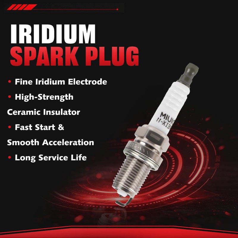 UF247 Coil Pack w/Iridium Spark Plugs Compatible with Toyota Chevy