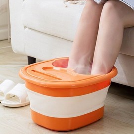 Foldable foot bath for pregnant women, foot bath basin, fatigue recovery foot massage gray