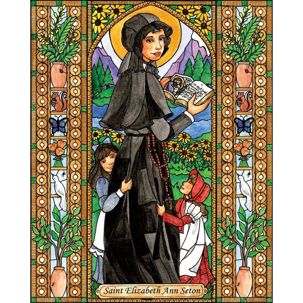 Trinity Stores Religious Art Giclee Print - 8x10 St. Elizabeth