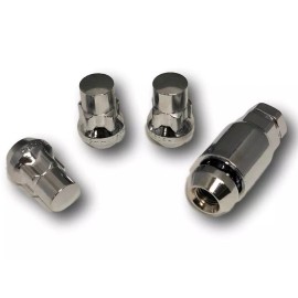 WHKT 4 14x1.5 Chrome Acorn Wheel Lug Locks Dodge Challenger Charger RT SRT8 Hellcat