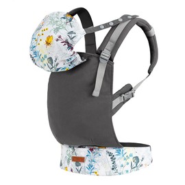 MOMI COLLET Baby Carrier from 3 Months of Life for Babies and Toddlers up to 20 kg Body Weight with Hood Head Support for Baby Optimal Adjustment with 6 Adjustment Points