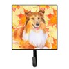 Caroline's Treasures Sheltie Fall Wall Hook Small Multicolor