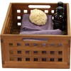 AquaTeak Grate Medium Size Teak Storage Bin