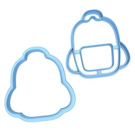 Sweet Prints Inc Set of 2 School Back Pack Cookie Cutter - Dishwasher Safe (6")