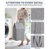 SOLEDI Large Collapsible Laundry Basket with Extended Handles, Freestanding Strong