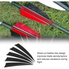 Wzenclave 50 Pcs Arrows Vanes 4-inch Shield Shaped Feather, Left