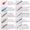 Universo en Linea 10 Piezas Puntas Para Uñas Limpiador De