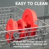 4 Pack Silicone Replacement Lids, Respectively Fits Pyrex 1-Cup, 2-Cup,