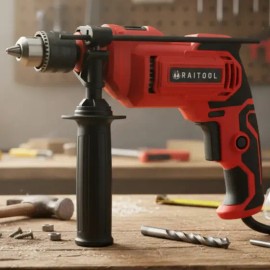 Taladro de Impacto Raitool RT1001 680W 3000 RPM Percutor 13mm con Mango