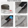 Straight Edge Razor Men Zinc Alloy Portable Barber Folding Manual
