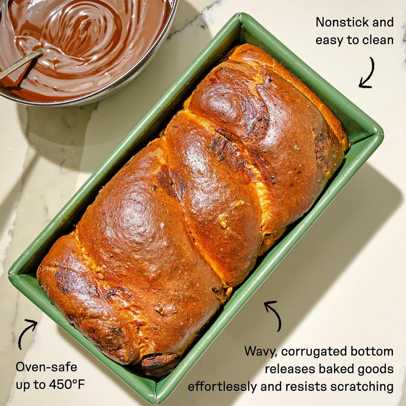 Great Jones Breadwinner (Raspberry) | Nonstick Loaf Pan for Bread,
