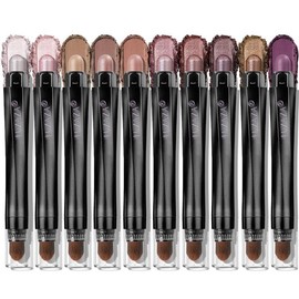 【Hot】LUXAZA 6PCS / 10PCS Eyeshadow Stick,Shimmer And Matte Brown Metallic Cream Eyeshadow Pencil Crayon with Smudge-proof & Waterproof, Eye Brightener Stick Cream Eyeshadow Stick Set Makeup Cosmetic:_BROWN-CANYON