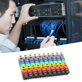 Plastic Digital Clip String Wire Marker with Plastic Digital Number Marking Box(100PCS KCM-2.5MM)