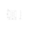 150x150mm (6x6") Sliding Grille Made of Sheet Steel, White Ventilation