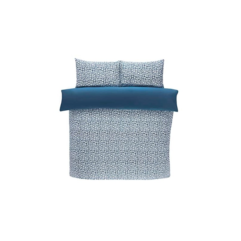 Rapport Home Pebbles Microfibre Duvet Cover Set Single-size Bedding Blue