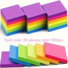 300pcs Post It Notes Pop-Up, Sticky Notes 6-Color Bright School/Office