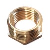 1/2" x 1/4" Brass Hexagon Threaded Bush