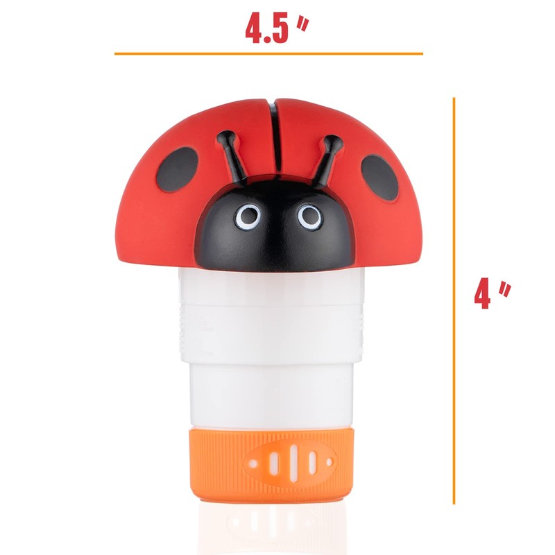XY-WQ Ladybug Chlorine Floater for 1" Tab ONLY, Mini Floating