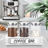 DYGZBLHT Glass Coffee Containers with Shelf 3x 47oz Coffee Station