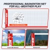 PATIASSY Professional Badminton Set for Backyard Portable Heavy Duty Poles