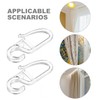 DOITOOL Shower Curtain Clips - 50pcs Clear Plastic Curtain Hooks