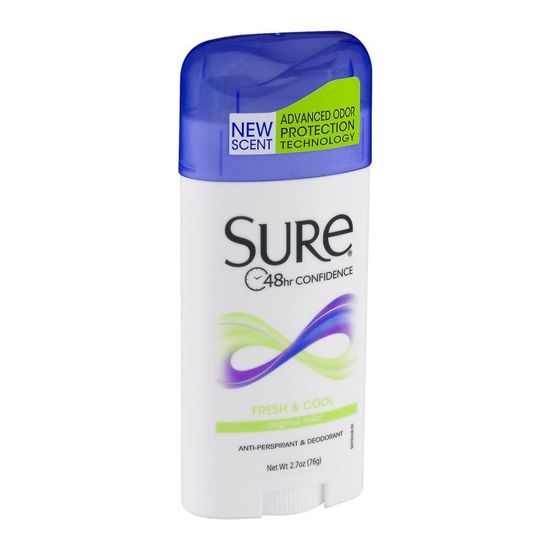 Sure Deodorant 2.7 Ounce Original Solid Fresh & Cool (79ml)