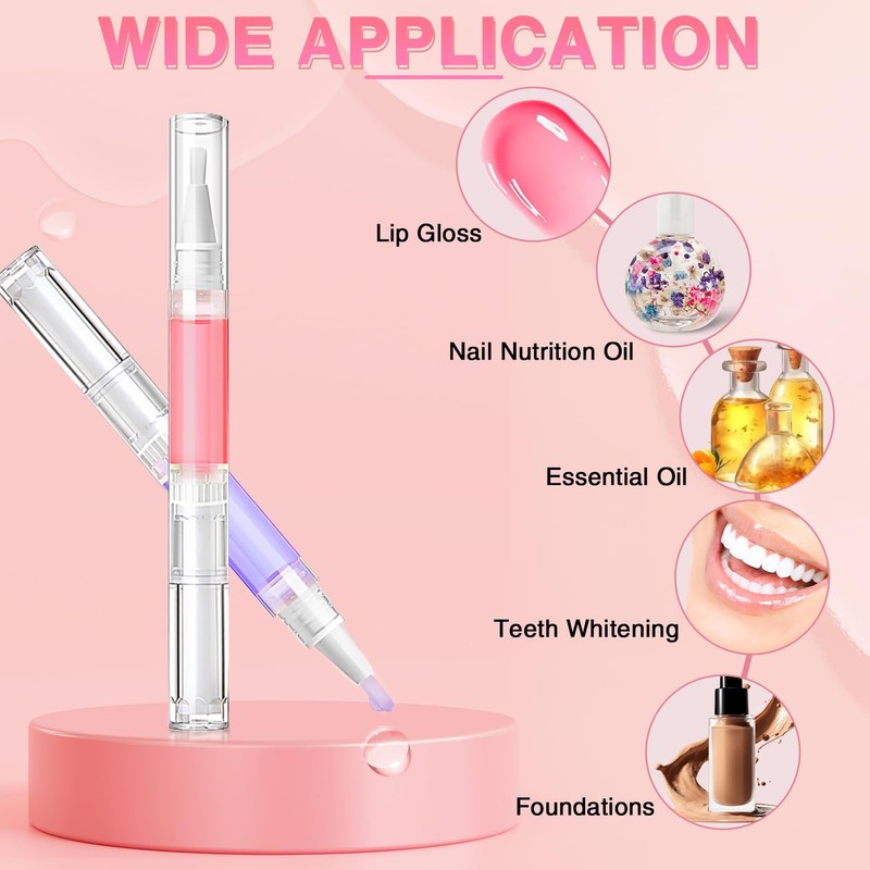 3ml 40Pcs Nail Oil Pen, Empty Cuticle Oil Pen For