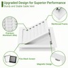 Aukivon 2 Pack 12''x12'' Aluminum Gable Vent with Replaceable Screen,