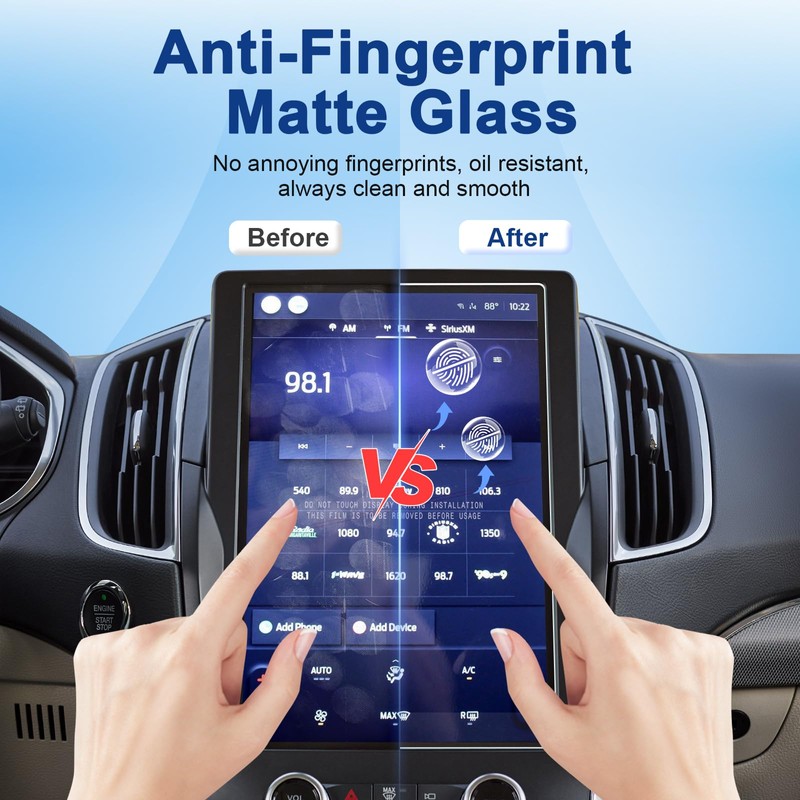 Coleya Anti-Glare Matte Screen Protector for 2021-2024 Ford Edge (SE/SEL/ST-Line/Titanium/ST)