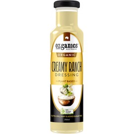 Ozganics Organic Creamy Ranch Dressing Plant Based G/F 250ml
