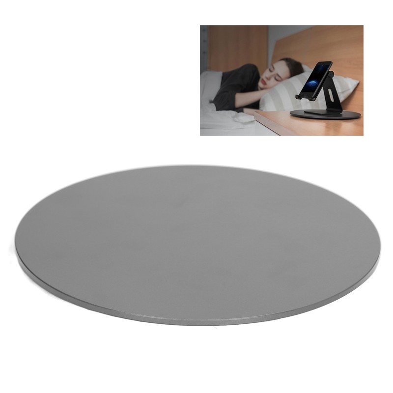 Swivel Monitor Stand Dark Gray Aluminum Alloy Turntable Design Monitor