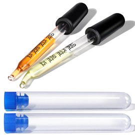Teenitor 2 Pack Eye Dropper, Droppers, Droppers for Oil, Glass Dropper Eye Droppers 1ml Bent, Straight Tip Dropper for Liquids