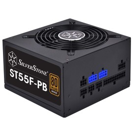 SilverStone Technology 550 Watt ATX Power Supply 80 Plus Bronze with 100% Modular Cable Design ST55F-PB