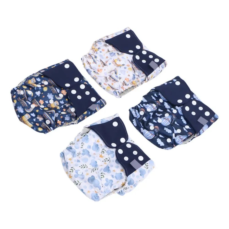Para Lavables Pañales Para Recién Nacidos, 4 Units, Tela