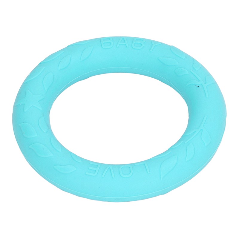 5pcs Baby Soft Silicone Teething Ring Toy Infant Safe Elastic