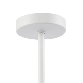 Classic Matte White Ceiling Light Fixture to Showcase Lamp Shades | 12cm x 33cm | Suitable for Lamp Shades with E27 Lamp Holder by Happy Homewares