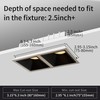 Opulux 3" Square 24W LED Dimmable Recessed Lighting Downlight, Home