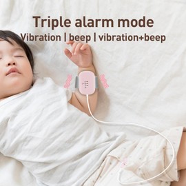 TENQIU TENQIU Bed Wetting Alarm for Kids, USB Rechargeable, Pee Alarms with Loud Sound & Strong Vibration, Potty Training for Boys Girls, Pink