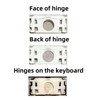 Ojguct Replacement Up(Down) Arrow Keycap Keys and Hinge Silicone Rebound