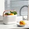 UUJOLY Plastic Storage Baskets with Handles, Shower Caddy Shelf Organizers