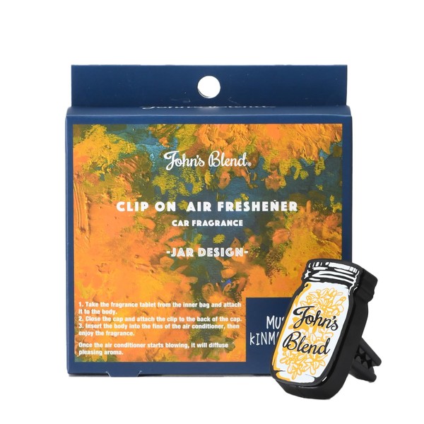 John's Blend OA-JOK-42-1 Car Air Freshener, Musk, Osmanthus Clip-on Air