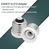 Qjaiune 6 Pack E26 to E12 Adapter, Medium to Candelabra