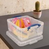 Really Useful Box 17 Liter Plastic Stackable Storage Container w/Snap