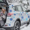 JarThenaAMCS 6Pcs Snowflake Car Decals Blue-White Xmas Snowflake Vinyl Decals