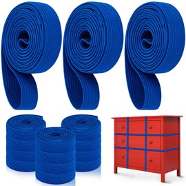 Wovnet 12 Pcs 36 Inch Extra Large Moving Rubber Bands for Furniture Strength Elastic Moving Bands for Mover Packing Pallet Blanket Boxes Supplies, 0.6 Inch Width, 72 Inch Inner Circumference, Blue