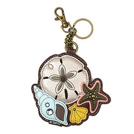 CHALA Ocean Collection Women's Decorative Key Fob/Coin Purse Accessory - Sand Dollar