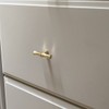 Bilindasly Bamboo Shape Cabinet Knobs Gold Dresser Knobs Kitchen Knobs