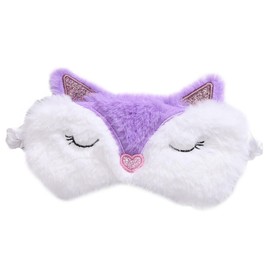 SAFIGLE 1Pc Plush Blindfold Eye Mask for Sleeping Lightproof Eye Shade Comfortable Sleeping Eye Patch for Home Travel Office Soft Material for Men Women Sleep Quality