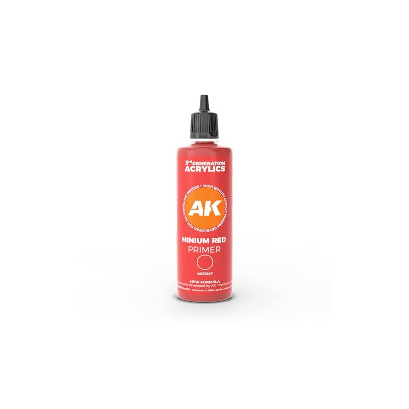 Ak Interactive - Minimum Red Surface Primer 100 ml. 3Gen